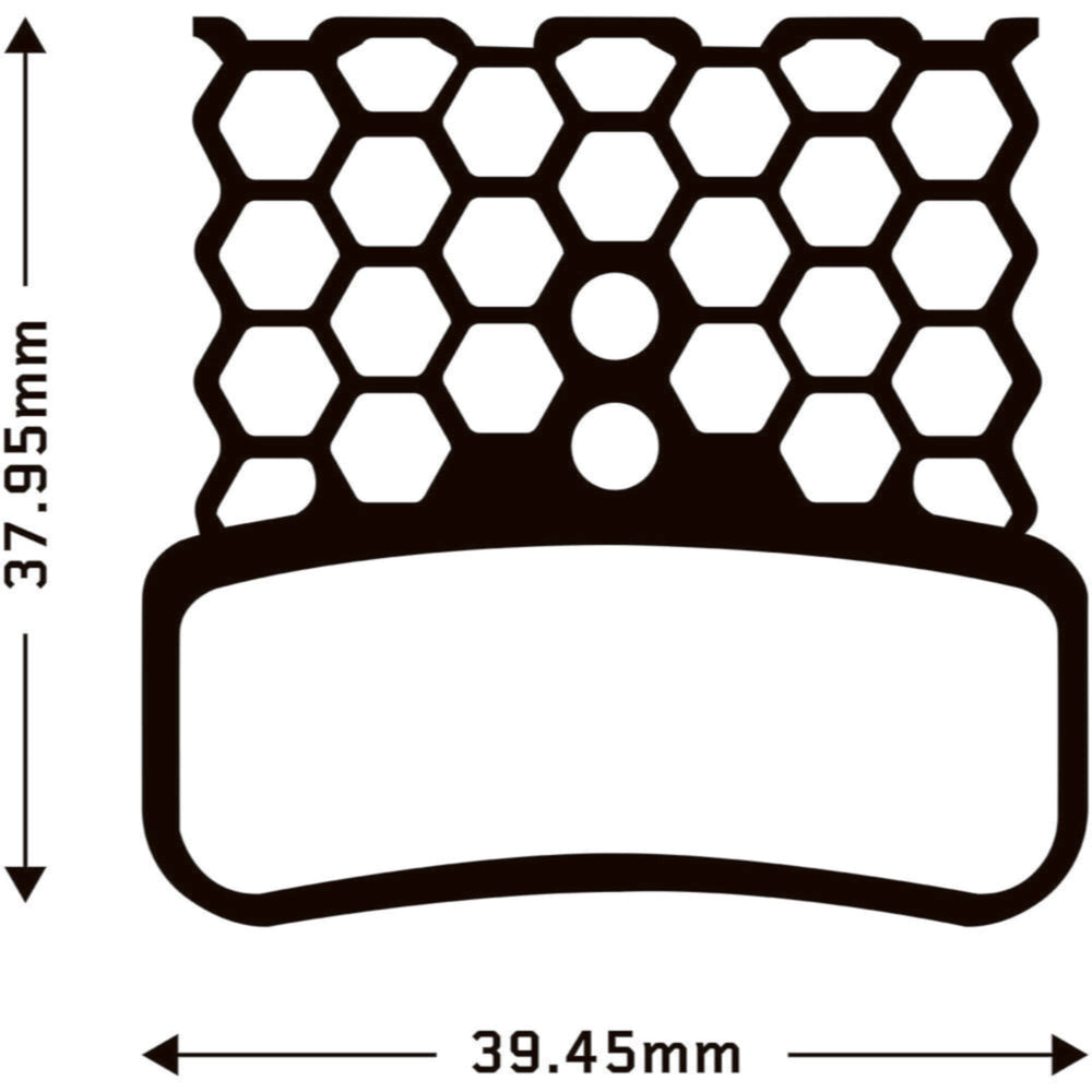 Aztec HexVent disc brake pads for Shimano Saint M810 / M820 / Zee M640 / XTR-M9120