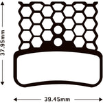 Aztec HexVent disc brake pads for Shimano Saint M810 / M820 / Zee M640 / XTR-M9120