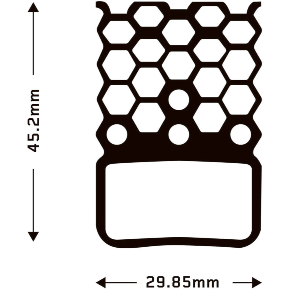 Aztec HexVent disc brake pads for Sram HDR Red 22 / Force 22 / Rival 22