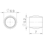 Aztec Olive 5mm Magura 8 pieces
