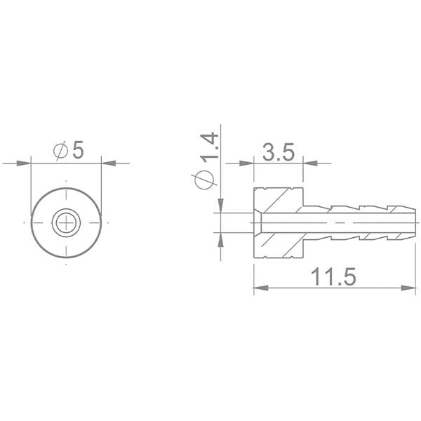 Aztec Needle 2.1mm Avid 8 pieces