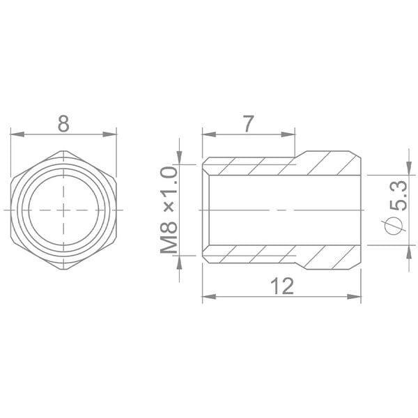Aztec Threaded Shroud M8 x 1 Formula 8 pieces