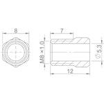 Aztec Threaded Shroud M8 x 1 Formula 8 pieces