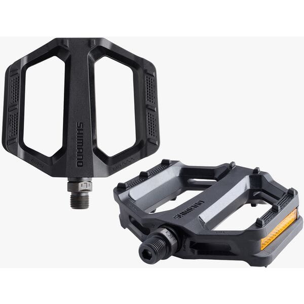 Shimano PD-EF102 Flat Pedals, Resin, Black