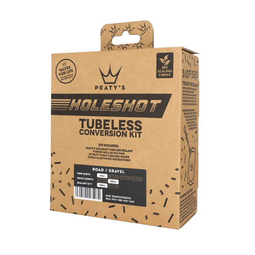 Peatys Holeshot Tubeless Conversion Kit - 21mm Road and Gravel