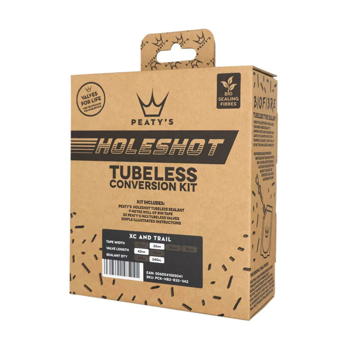 Peaty's Holeshot Tubeless Conversion Kit - 25mm XC/Trail 