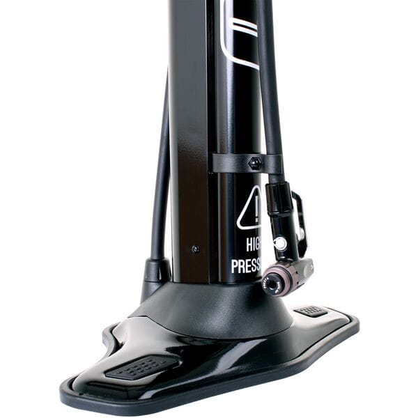 Airstore track pump with auxillary storage cylinder for tubeless tyres