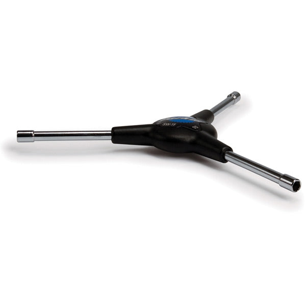 Park Tool SW-15 - 3-Way Internal Nipple Wrench: Square Drive, 5mm and 5.5mm Hexes