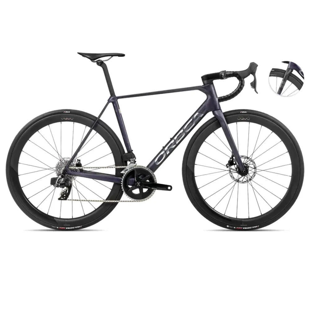 Orbea Orca M31eltd Pwr Road Bike In Tanzanite Matt/Carbon Raw