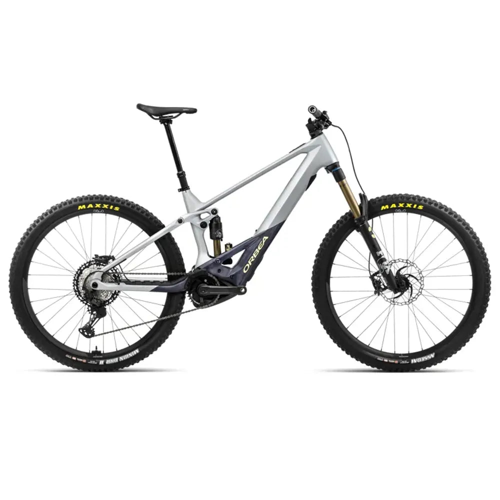 Orbea Wild M-Team Electric Mountain Bike in Silver