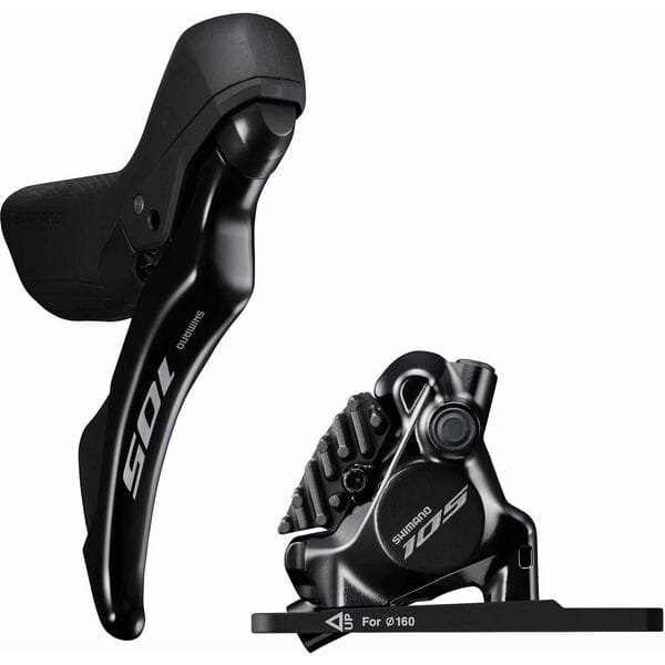 Shimano ST-R7120 105 hydraulic disc STI set, flat mount calliper, black - 12-Speed / Right