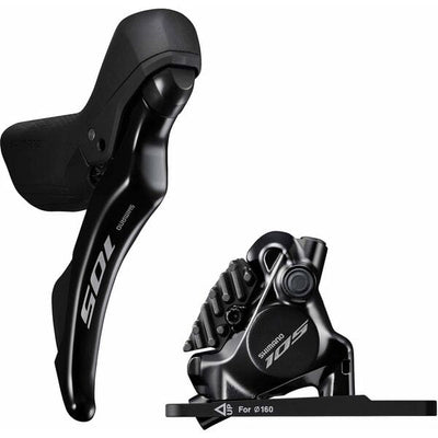 Shimano ST-R7120 105 hydraulic disc STI set, flat mount calliper, black - 12-Speed / Right