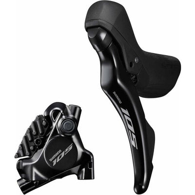 Shimano ST-R7120 105 hydraulic disc STI set, flat mount calliper, black - Double / Left