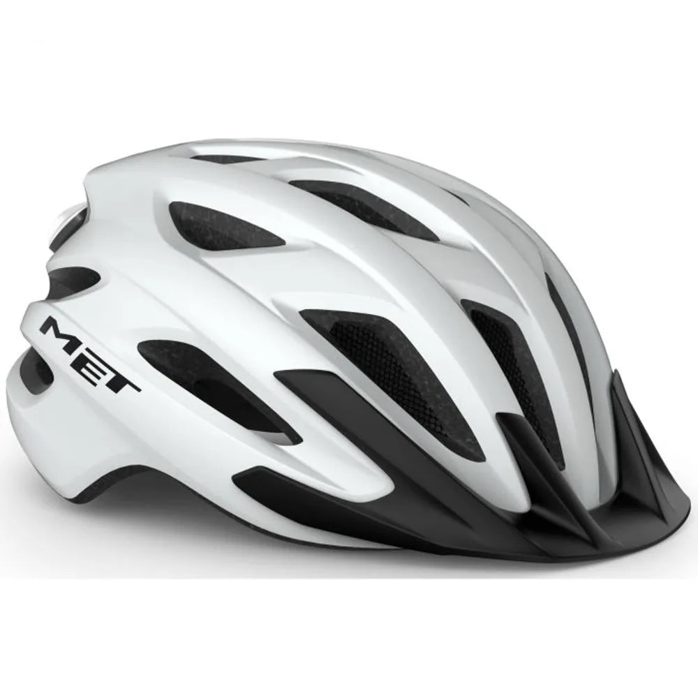 MET Crossover Cycling Helmet in White