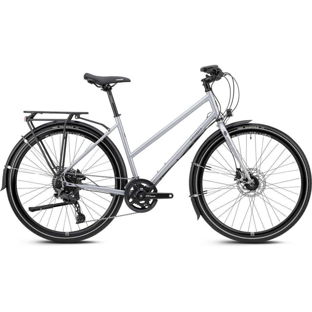 Ridgeback Voyage Open Frame Trekking Bike, Stein Silver - image 1