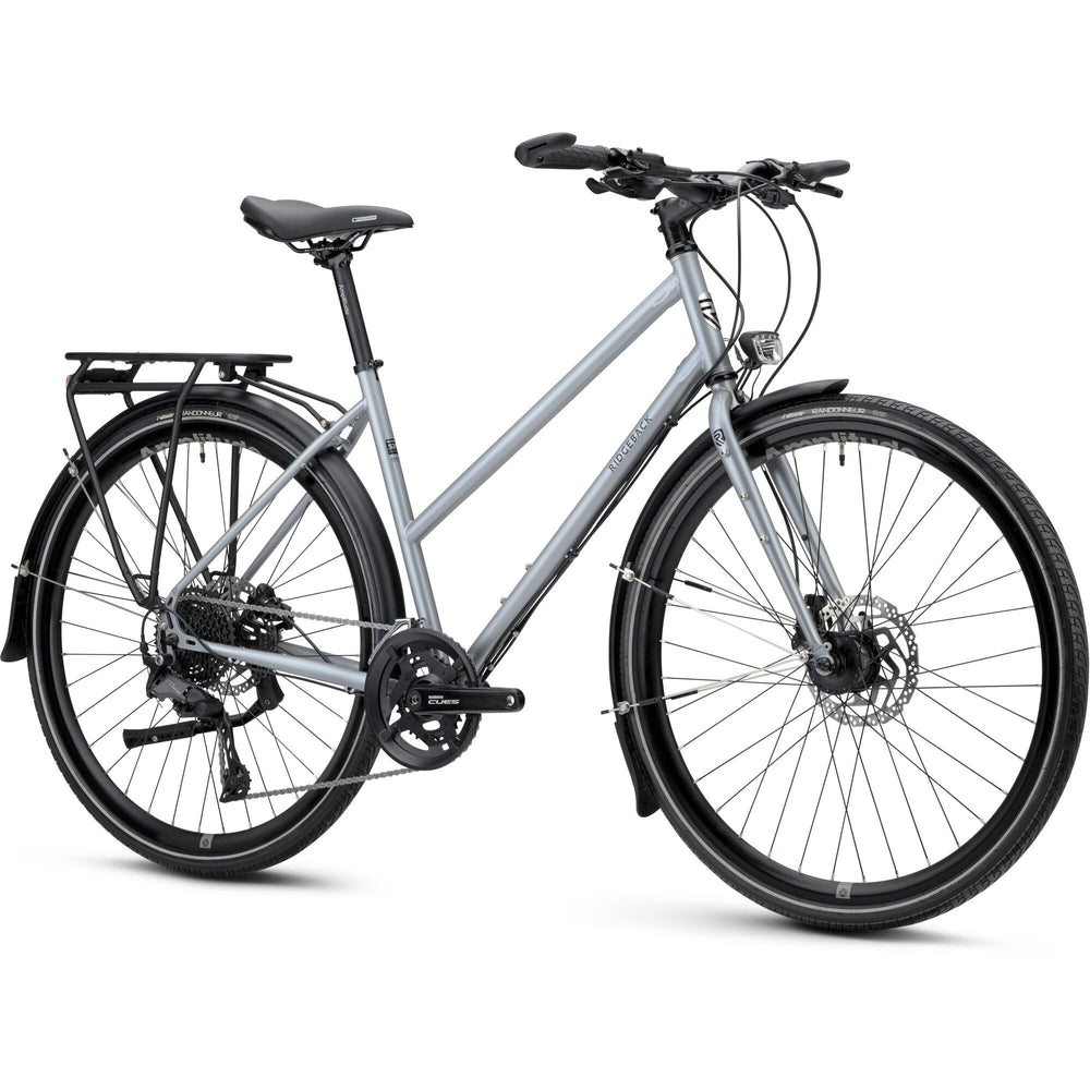 Ridgeback Voyage Open Frame Trekking Bike, Stein Silver - image 2