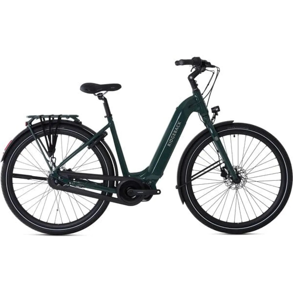 Ridgeback Electron S3 Step Through Electric Hybrid Bike in Green