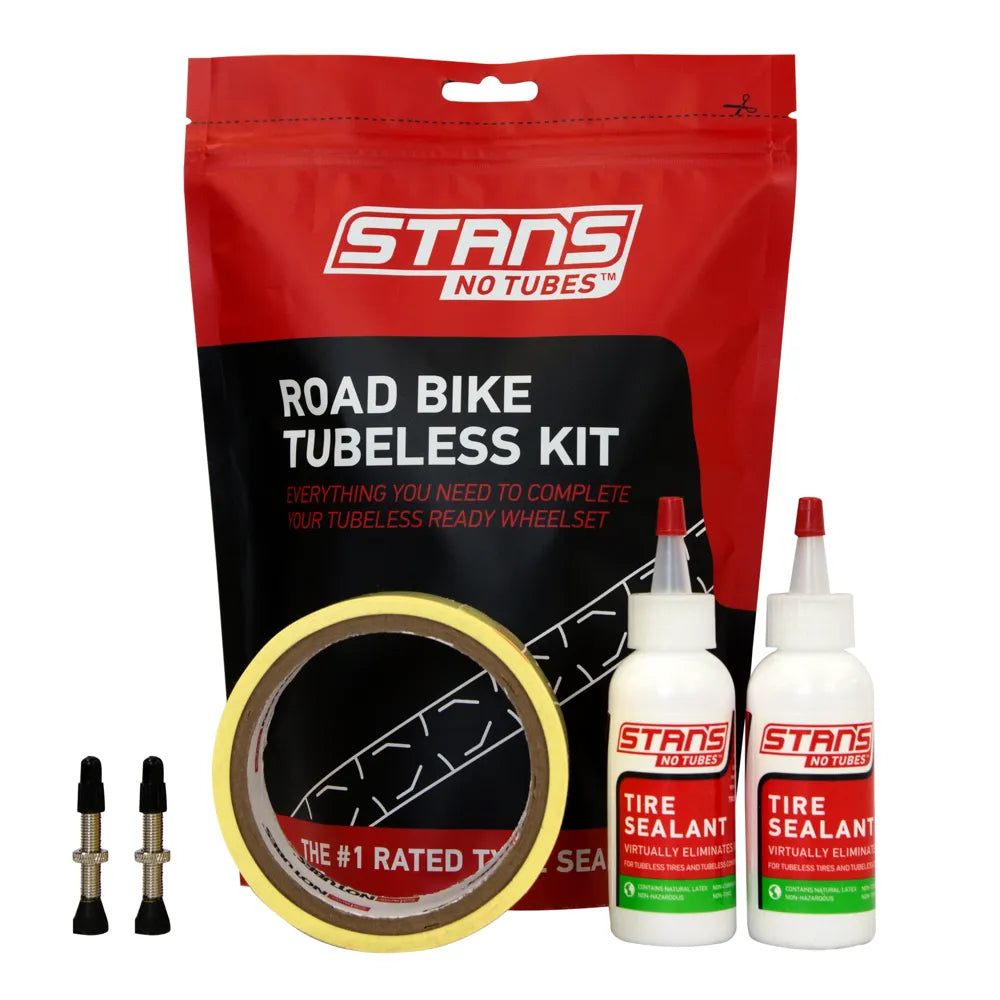 Stans NoTubes Road Bike Tubeless Conversion Kit - 25mm Tape/44mm Valves