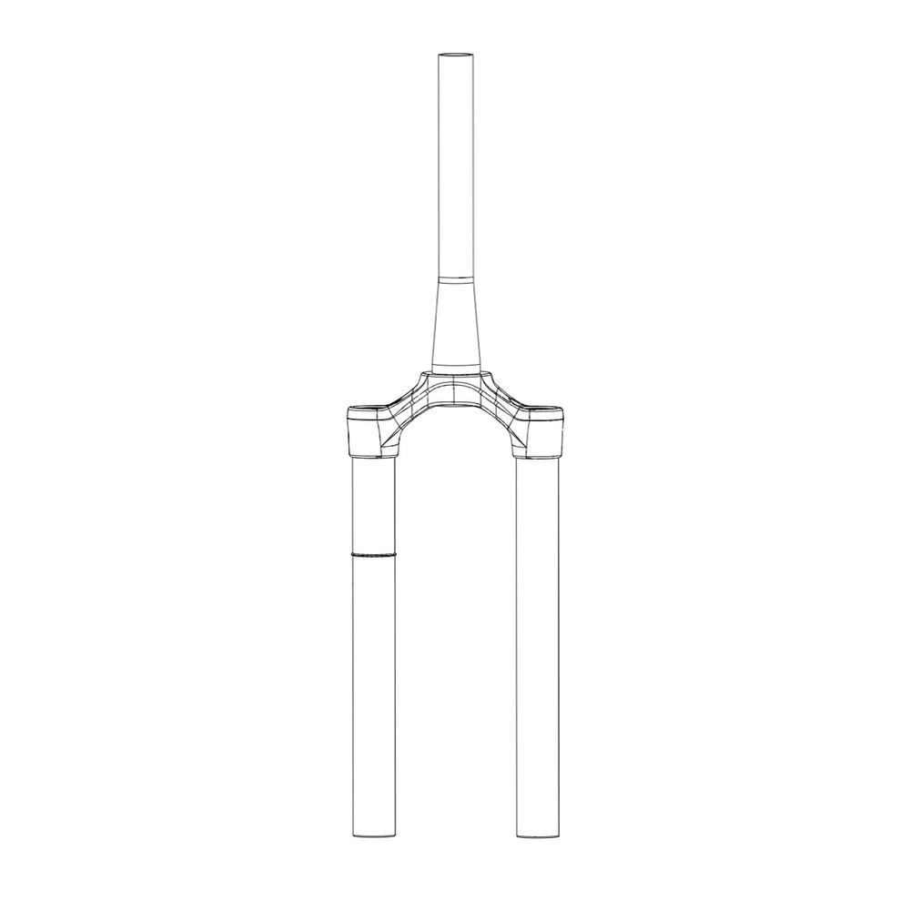 SRAM Rockshox Spare - Fork CSU - Debonair 27 Boost� 15x110 37 Off-Set Taper (No Gradients) - Pike B1-B2 (2018-2019). Pike Select/Select+/Ultimate B3 (SRAM spare parts catalogue drawing)