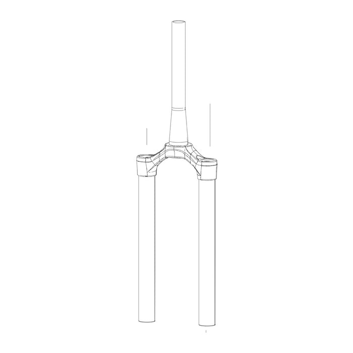 SRAM Rockshox Spare - Fork CSU - Debonair - 27B/29B 44 Off-Set - 63OD - 1.5 Taper (No Gradients) Domain B1 (2022) (SRAM spare parts catalogue drawing)