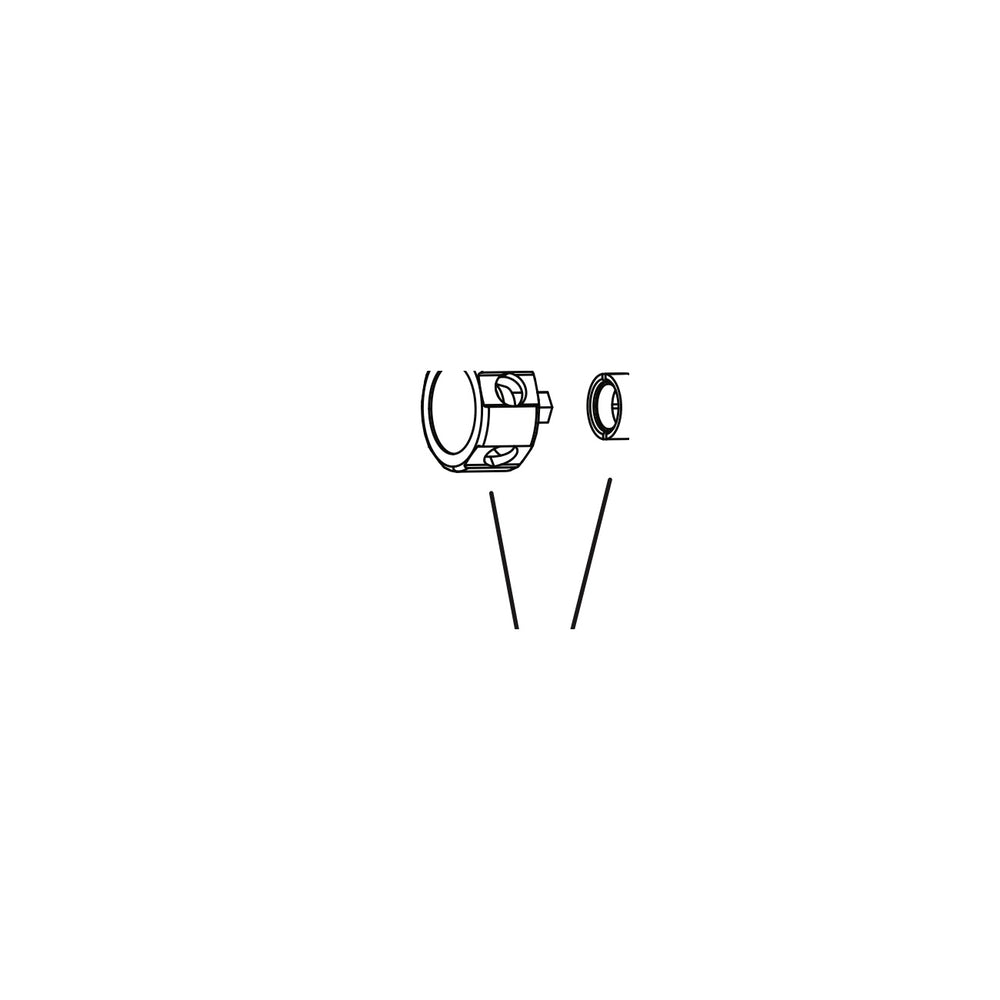 SRAM RockShox - Rear Shock Rebound Knob Kit - (Includes Rebound Knob, Sleeve) - Vivid C1+ (2024+), Vivid Coil C1 (2025+) (SRAM spare parts catalogue drawing)