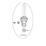 SRAM RockShox Spare - DAMPER SHAFT ASSY, SDLC��MC, ST, 52.5 (SRAM spare parts catalogue drawing)