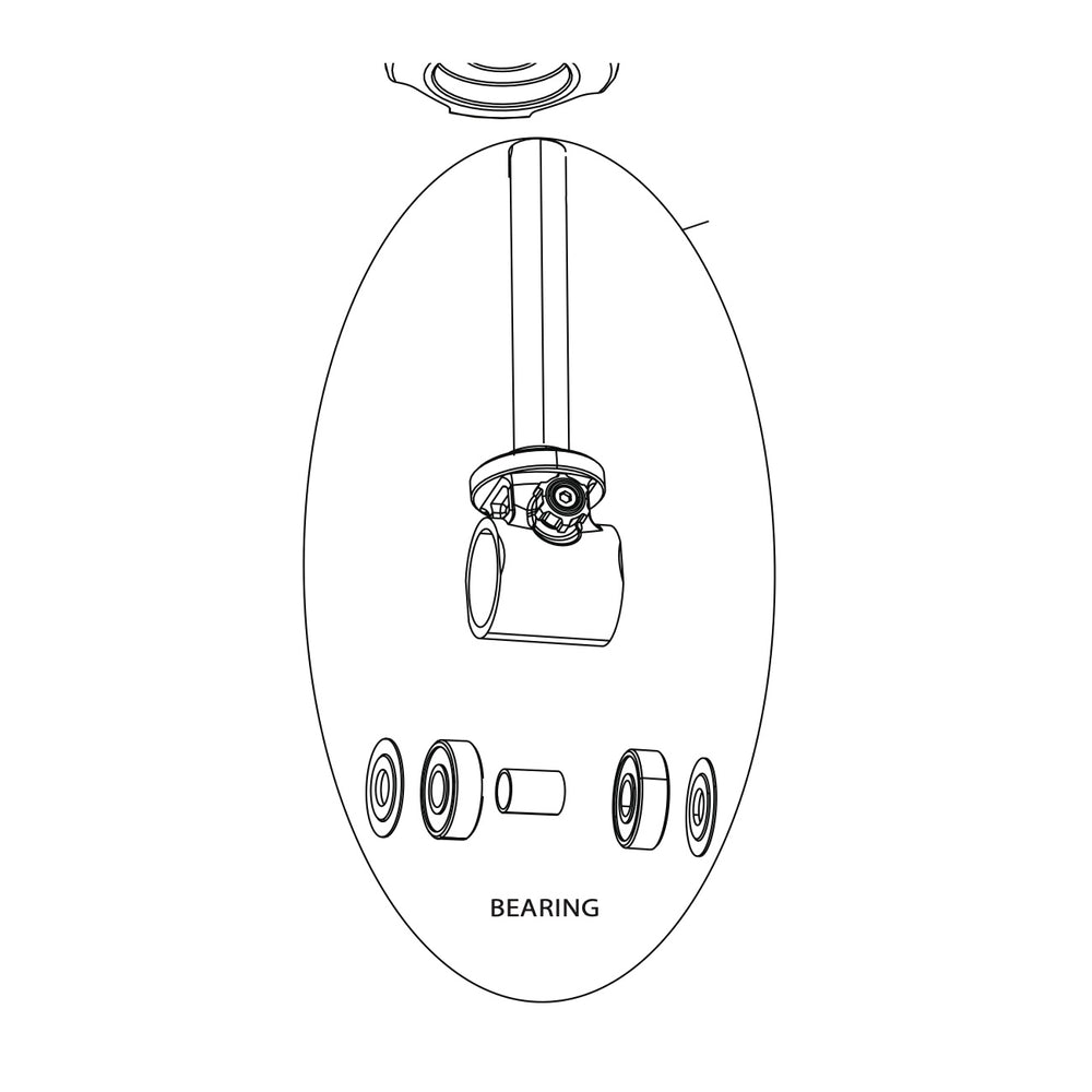 SRAM RockShox Spare - DAMPER SHAFT ASSY, SDLC��MC, BR, 62.5 (SRAM spare parts catalogue drawing)