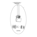 SRAM RockShox Spare - DAMPER SHAFT ASSY, SDLC��MC, BR, 62.5 (SRAM spare parts catalogue drawing)