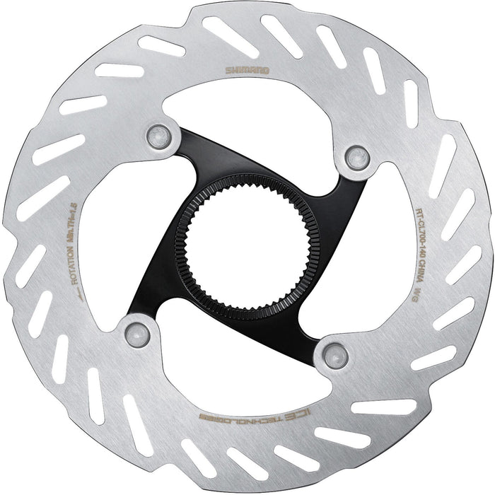 Shimano RT-CL700 Ice Tech rotor with internal lockring, 140 mm