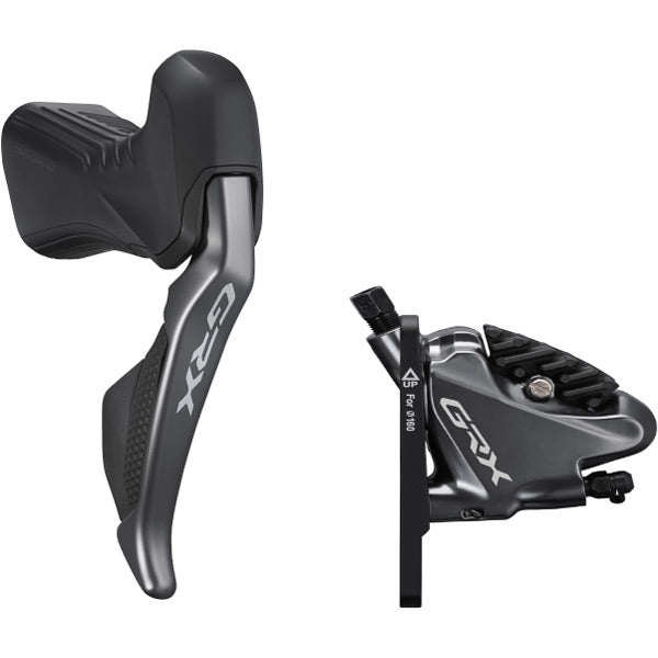 Shimano ST-RX815 GRX Di2 11- speed STI bled with BR-RX810 calliper, right front