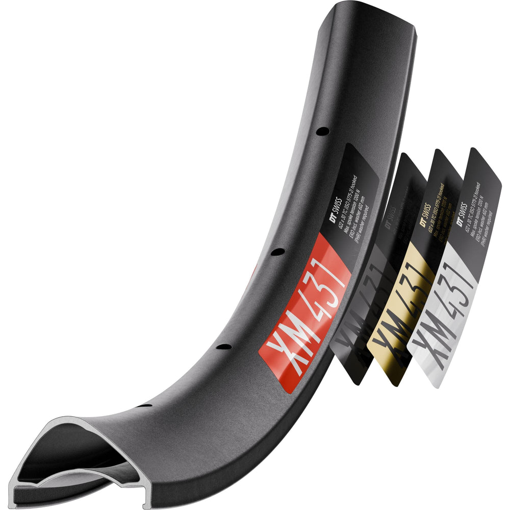 DT Swiss XM 431 SBWT disc-specific 28 hole Presta-drilled black