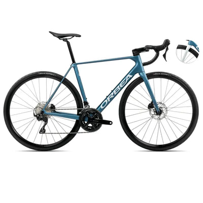 Orbea Orca M30 Road Bike In Slate Blue/Halo Silver Matt