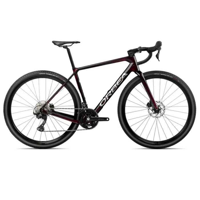 2025 Orbea Terra M30 Team Gravel Bike in Wine Red Carbon