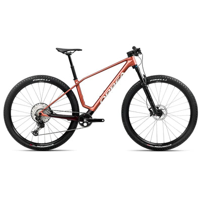 2025 Orbea Alma M20 XT Carbon Hardtail Mountain Bike in Burgundy Red