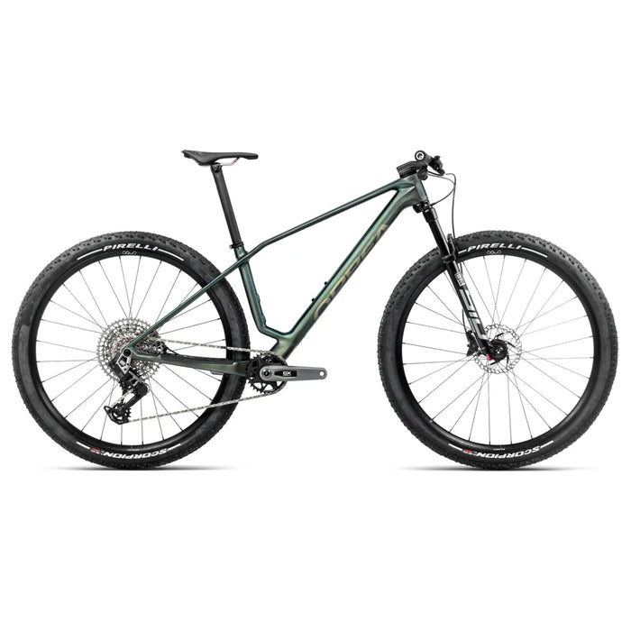 2025 Orbea Alma M-PRO AXS Carbon Hardtail Mountain Bike in Seaweed
