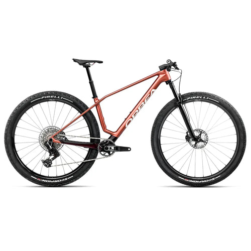 2025 Orbea Alma M-TEAM AXS Carbon Hardtail Mountain Bike in Red