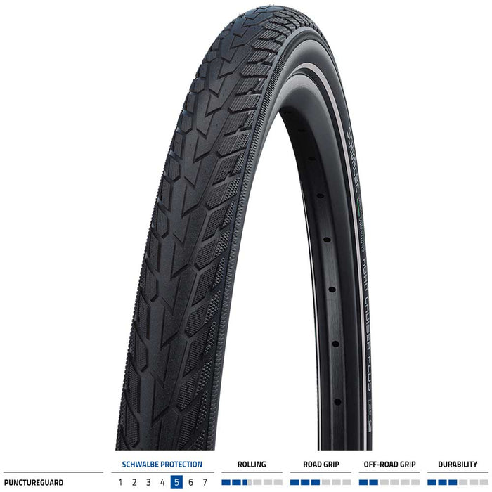 Schwalbe Road Cruiser Plus P/Guard 700x40c Blk/Refl