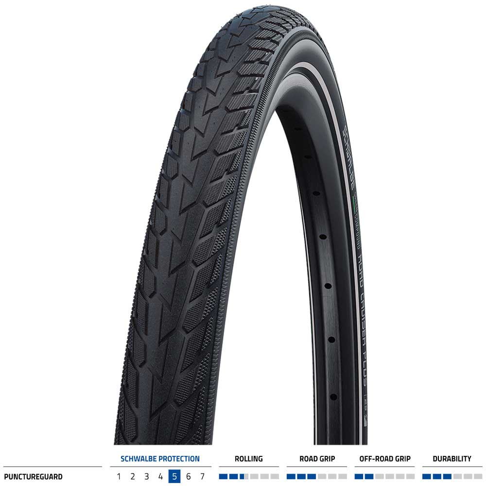Schwalbe Road Cruiser Plus P/Guard 700x40c Blk/Refl