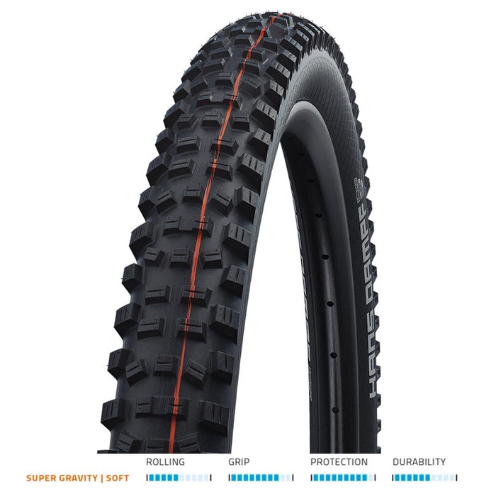 Hans Dampf Addix Super Gravity Soft Folding TLE Tyre in Black