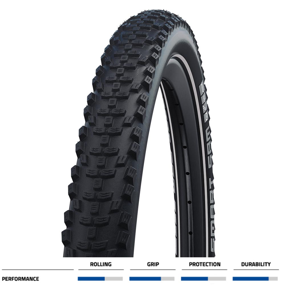 Schwalbe Smart Sam Performance in Black-Reflective