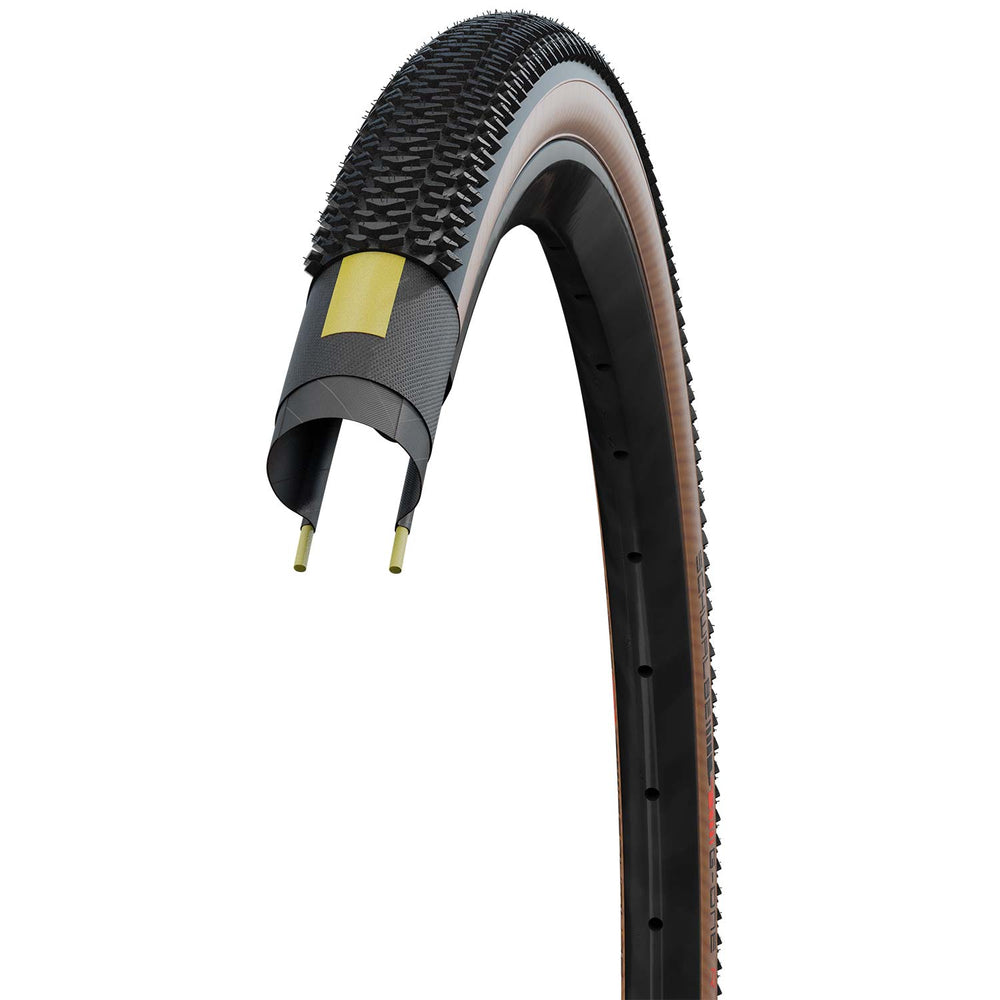 Schwalbe G-One R Evo Super Race V-Guard Folding TLE - Tan Wall