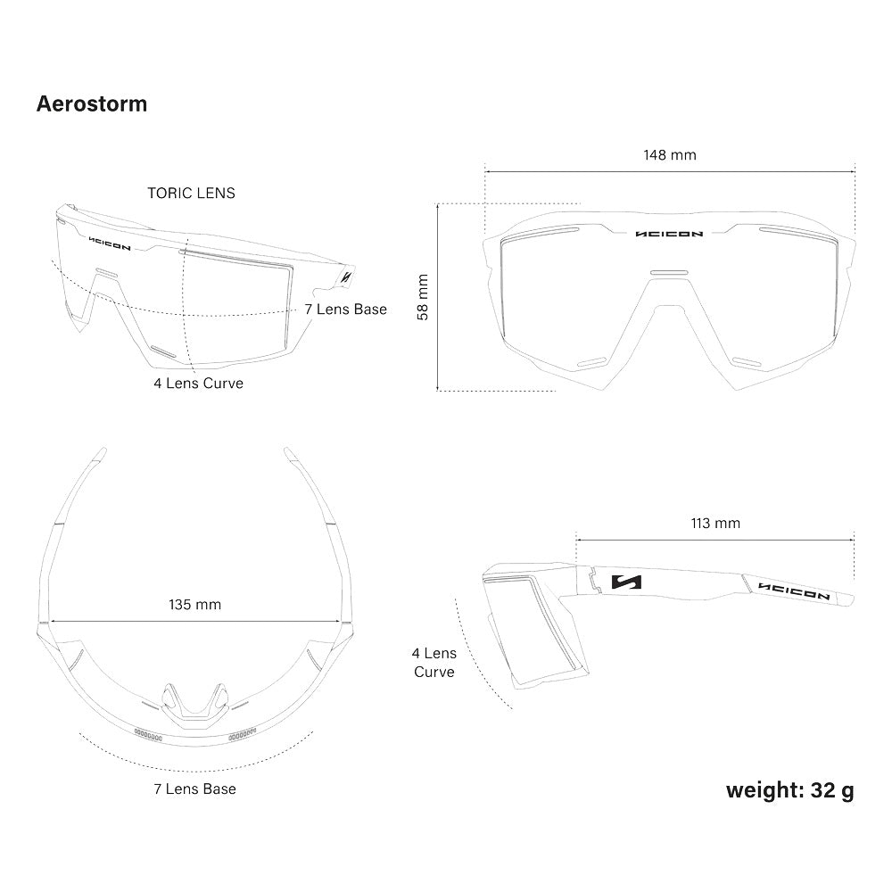 Scicon Aerostorm Smoke Black Sunglasses