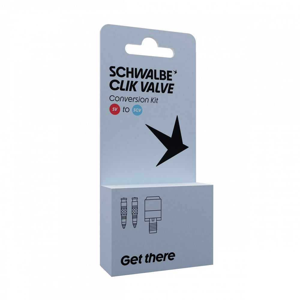 Schwalbe Clik Valve Conversion Kit With Pump Head Adapter
