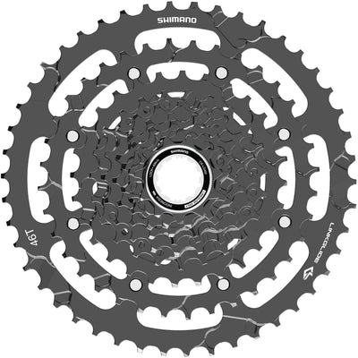 Shimano CS-LG400-9 CUES Link Glide cassette, 9-speed, 11 - 46T