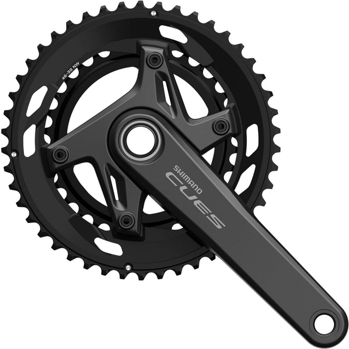 Shimano FC-U6030-2 CUES 2 piece design chainset, for 9/10-speed, 175mm, 46-32T