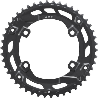 Shimano FC-U6000-2 CUES 10/9 speed double outer chainring, 46T-BN for 46-30T