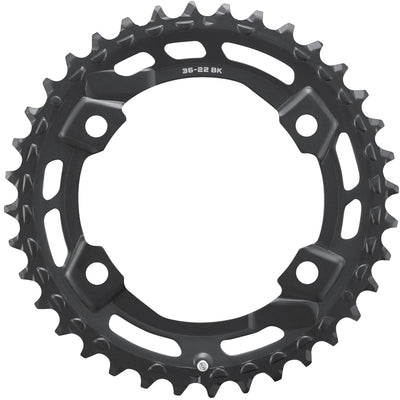 Shimano FC-U6000-2 CUES 11/10/9 speed double outer chainring, 36T-BN for 36-22T