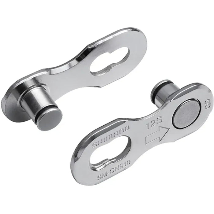 Shimano SM-CN91012 12-speed Chain Quick Links 2 Pack in Silver
