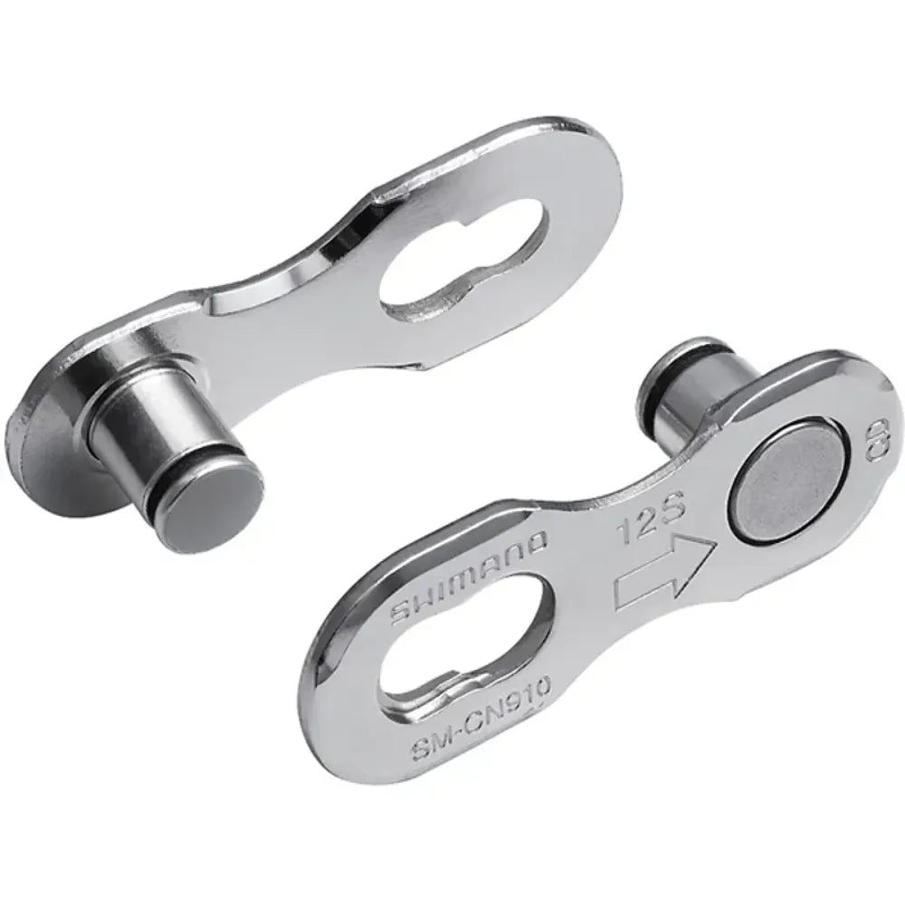 Shimano SM-CN91012 12-speed Chain Quick Links 2 Pack in Silver