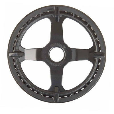 SM-CRE50 STEPS chainring, black, 44T with single chainguard